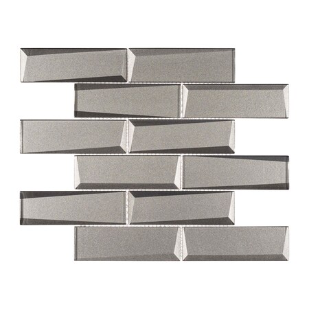 Andova Tiles SAMPLE-Daazen Borealis 2 in. x 6 in. Glass Mosaic Wall Tile SAM-ANDDAA971